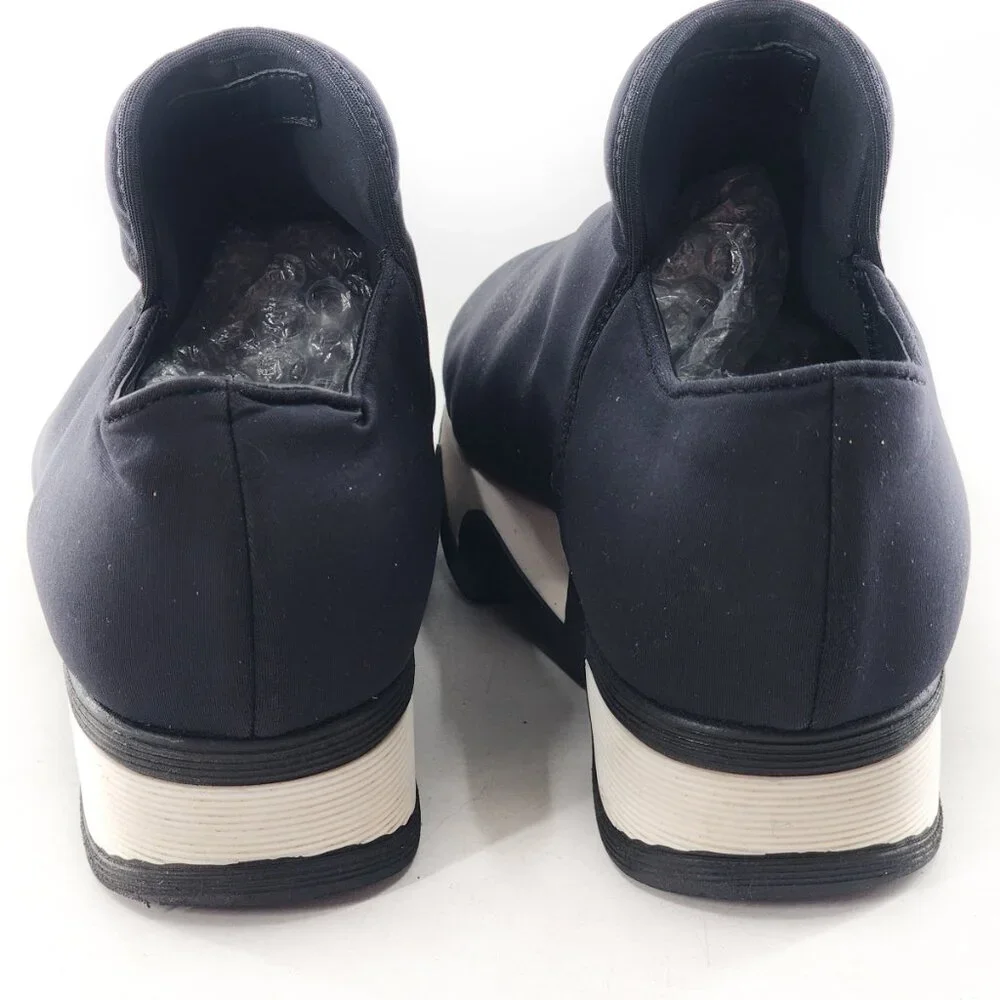 iRi Unisex Black Outline‎ Neoprene Platform Sneaker Black